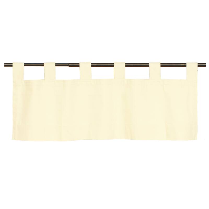 ThermaLogic Weathermate Insulated Cotton Tab Top Valance