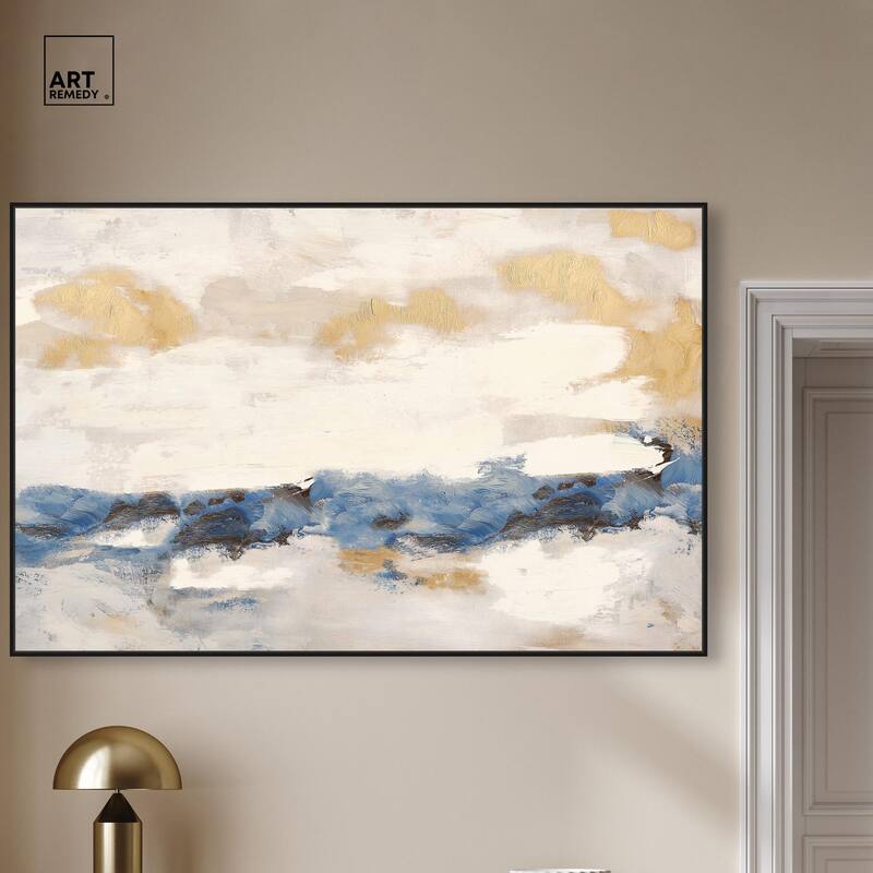 Mountain Mist Canvas Digital Abstract Art by Art Remedy