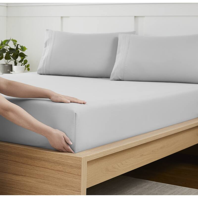 Sweet Home Collection 1500 Series Microfiber Fitted Sheet