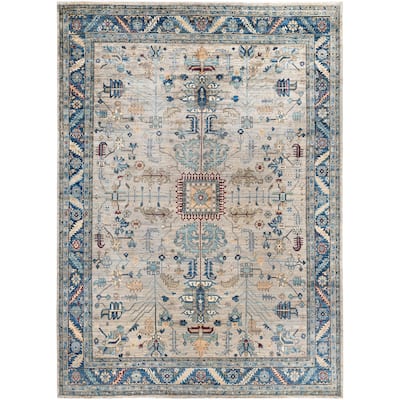 Serapi One-of-a-Kind Hand-Knotted Area Rug - Gray - 10' 0" x 13' 10"