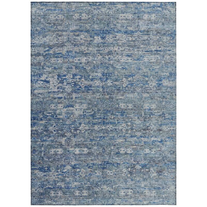 Machine Washable Indoor/ Outdoor Traditional Harmony Chantille Rug