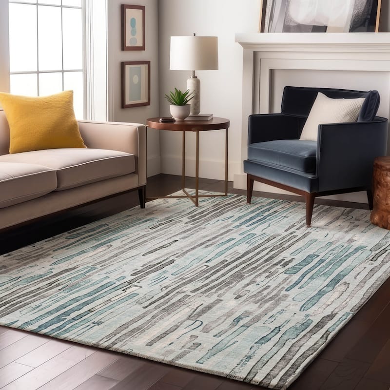 Premium Washable Super Soft Modern Stripes Mayfield Rug