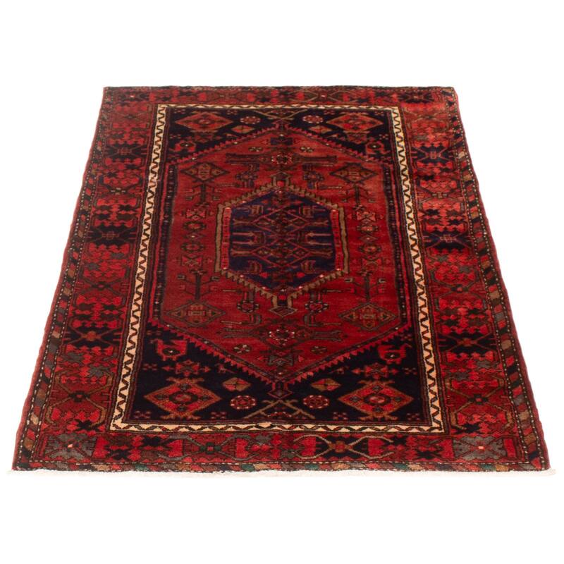 ECARPETGALLERY Hand-knotted Andelz Red Wool Rug - 4'4 x 6'6