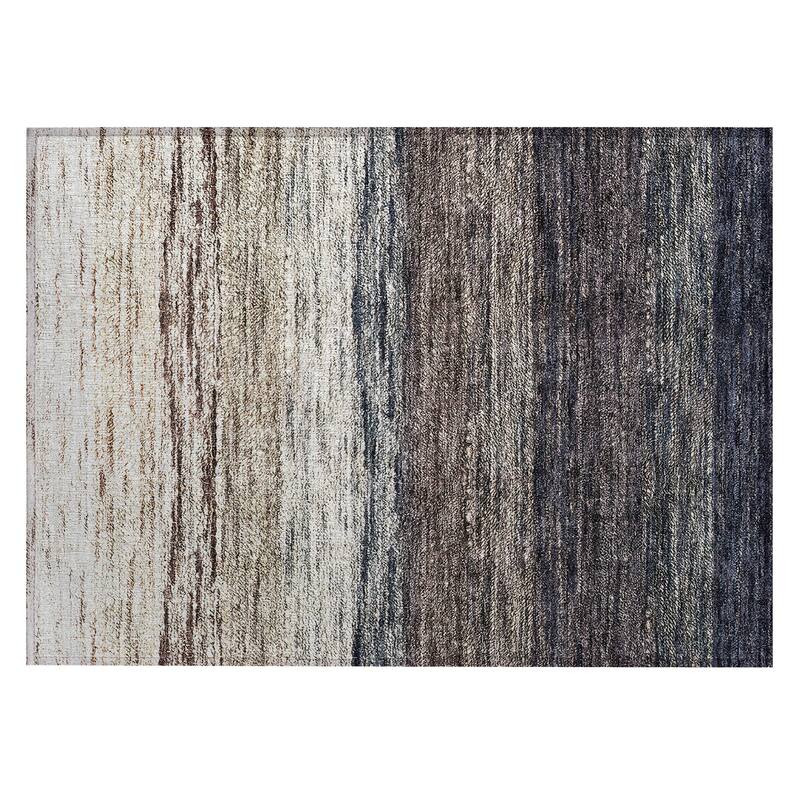 Machine Washable Indoor/ Outdoor Chantille Solid Ombre Rug