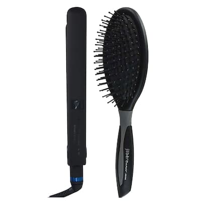 BaByliss Pro Nano Titanium LIMITED EDITION 1" Digital Flat Iron BNTMB4095TUC + Conair Pro Ergo-Grip Detangler Brush
