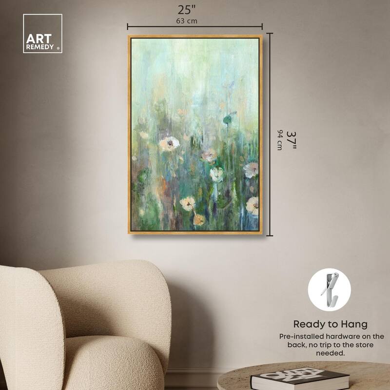 Harmony Green I Canvas by Art Remedy