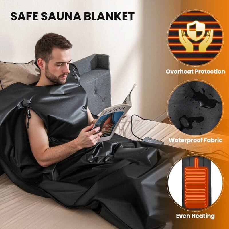 Gymax Infrared Sauna Blanket Portable Full-Body Personal Sauna for
