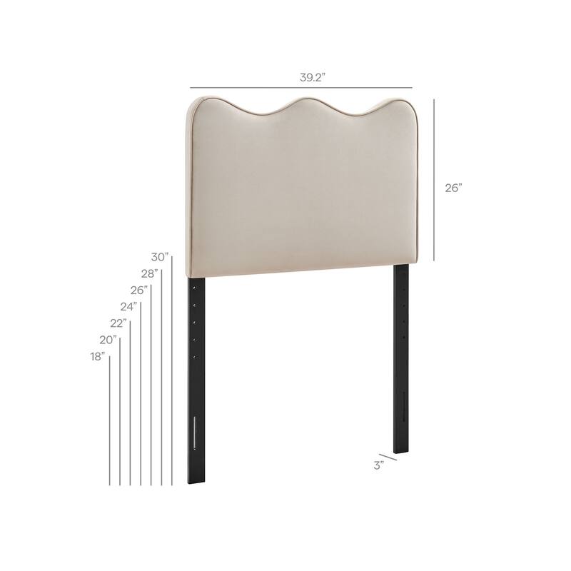 Athena Stain-Resistant Performance Velvet Headboard