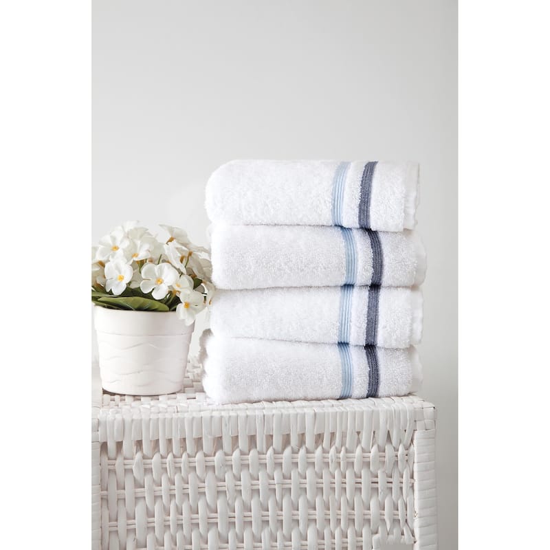 Ozan Premium Home 100% Genuine Turkish Cotton Bedazzle Hand Towel(Set of 4)