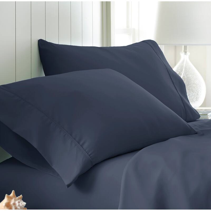 Home Collection Premium Ultra Soft 2-piece Microfiber Pillowcase Set - Standard - Navy