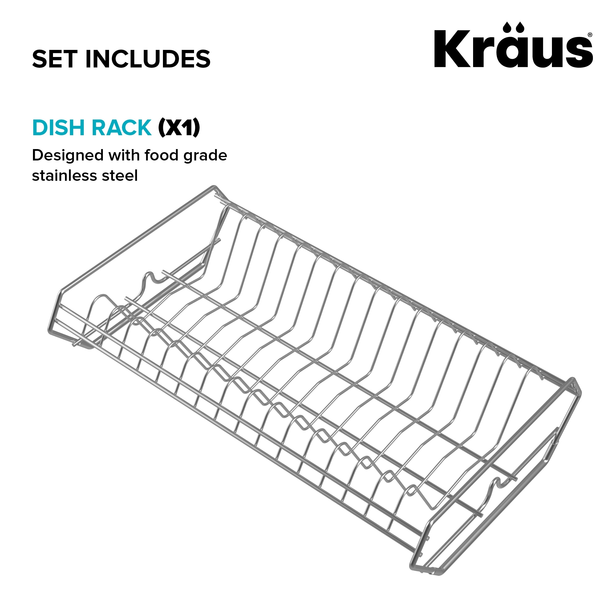 Kraus 12 Wide Dish Drying Rack - Bed Bath & Beyond - 31273207