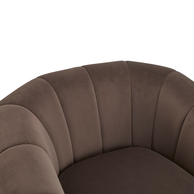 Monroe Indoor Modern Swivel Club Chair by Christopher Knight Home