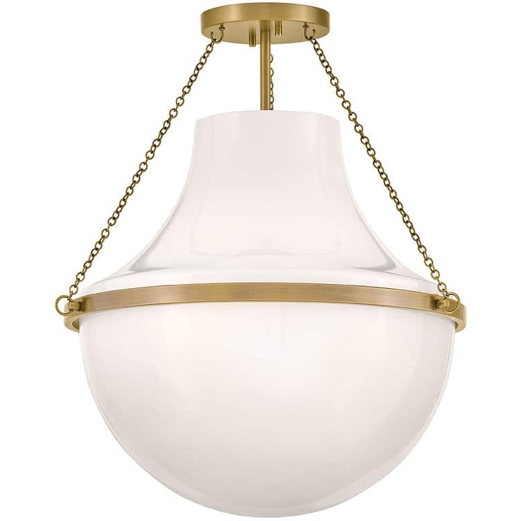 Hinkley Lighting 46893 Collins 20" Wide Semi-Flush Urn Ceiling Fixture - Heritage Brass
