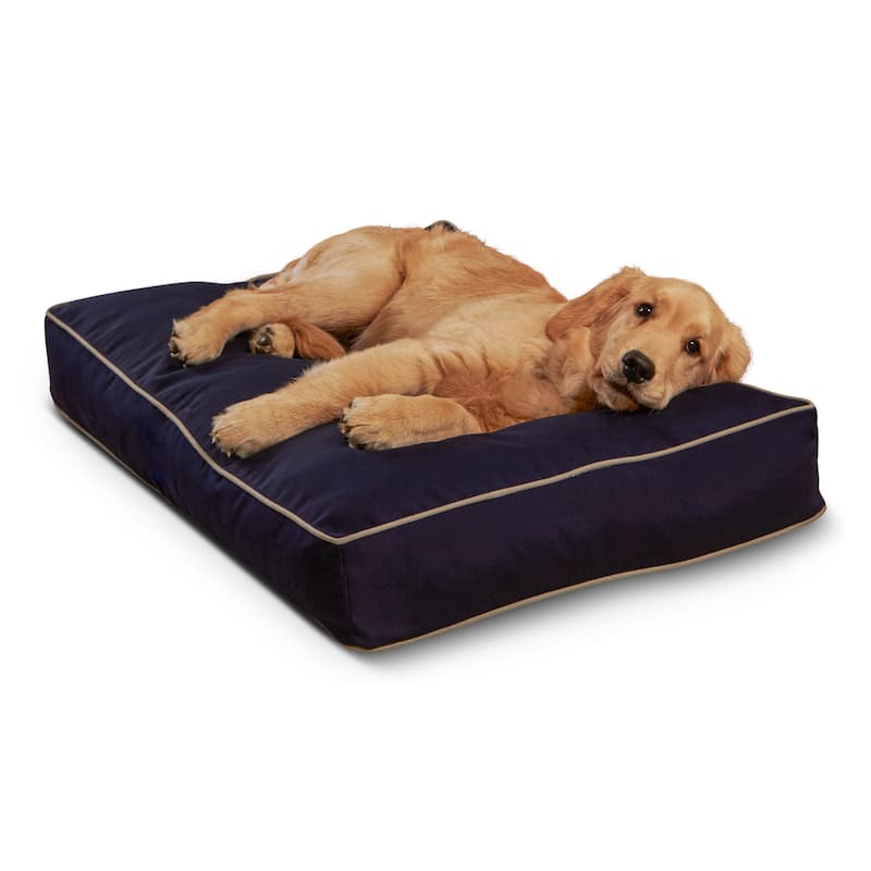Happy Hounds Casey Rectangle Indoor/Outdoor Dog Bed - Small (36"x24") - Navy