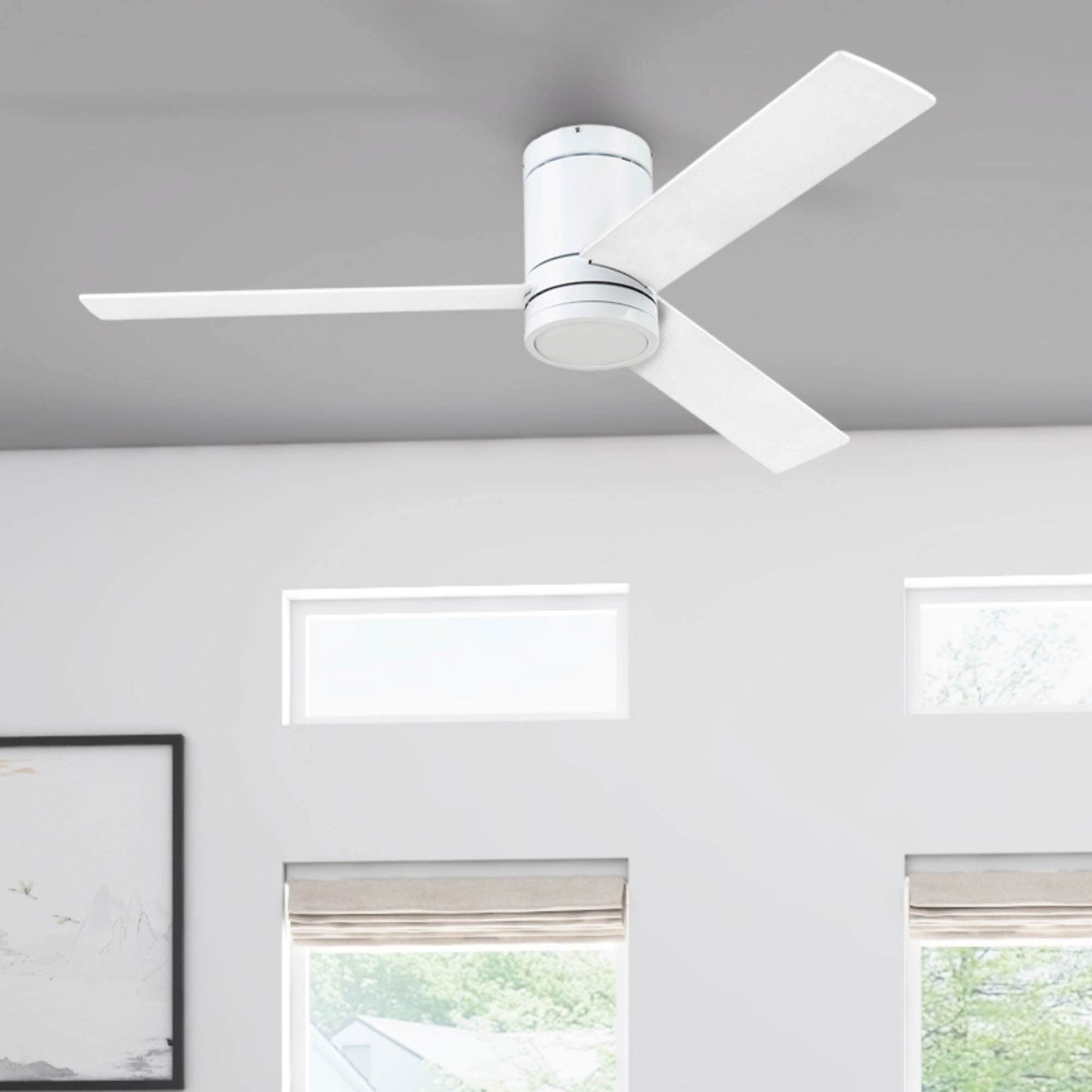 52" Prominence Home Espy Bright White Indoor LED Ceiling Fan with Light, Remote Control