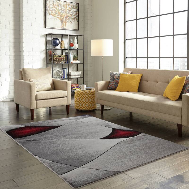 Orelsi Collection Abstract Area Rug