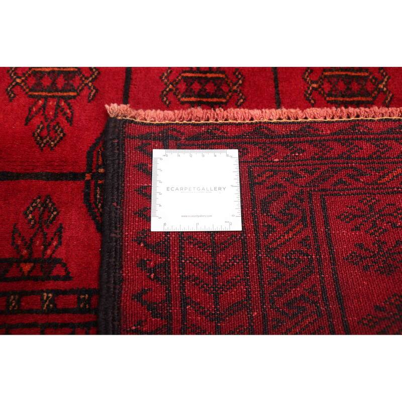 ECARPETGALLERY Hand-knotted Teimani Red Wool Rug - 3'11 x 6'1