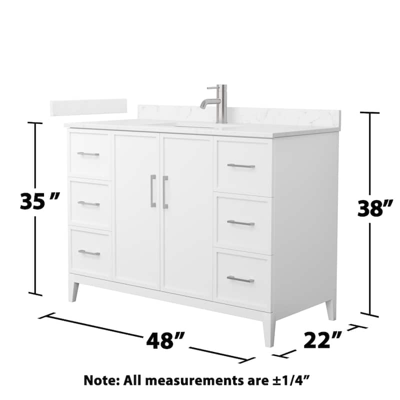 Elan 48-inch Single Vanity, Cultured Marble Top