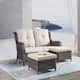 Option Brown Wicker / Beige Cusion