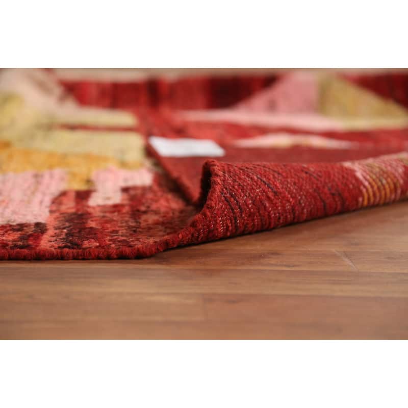 Geometric Moroccan Oriental Area Rug Bedroom Handmade Wool Carpet - 9'1" x 11'9"