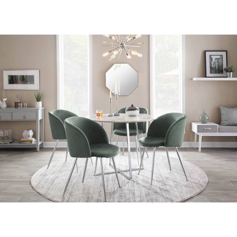 Silver Orchid Harding Upholstered Dining Chairs (Set of 2)