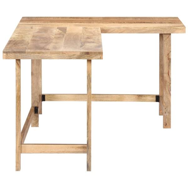 Shop Vidaxl Desk 71 X47 2 X30 Solid Mango Wood Overstock 29807364