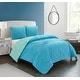preview thumbnail 3 of 11, Heritage Kids Flowers and Waves Tufted Embroidery Kids Comforter Set Turquoise - Full - Queen