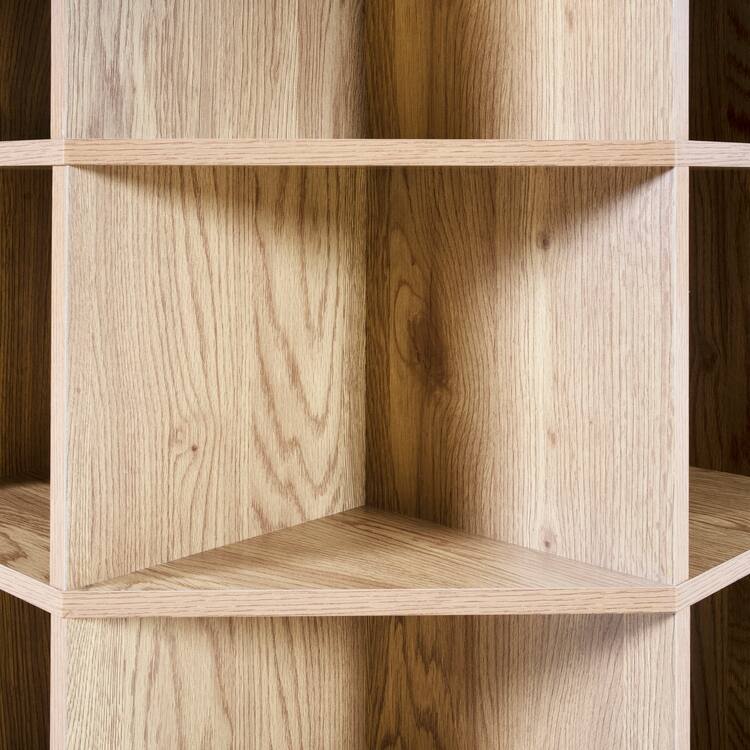 Corner Shelf with USB Ports and Outlets Cubby Storage Organizer