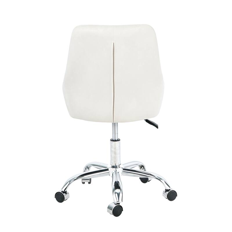Modern Adjustable Height Velvet Dining Chair with Wheels Set of 1.