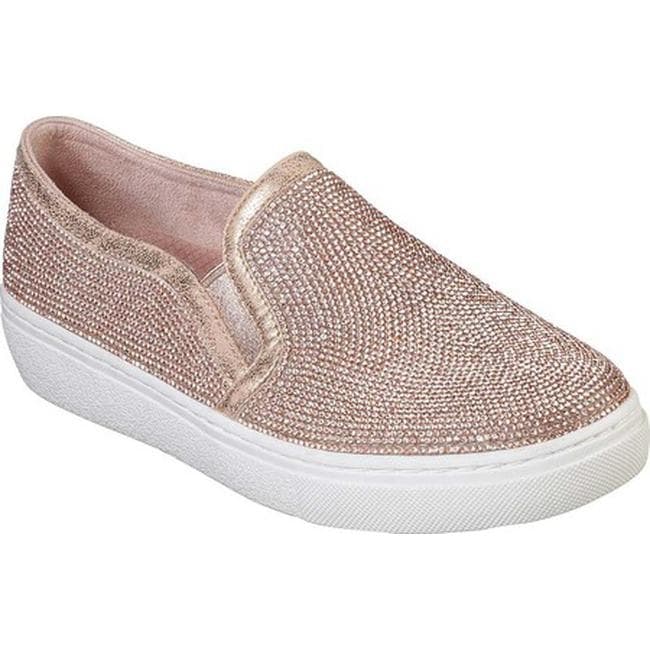 skechers black and rose gold sneakers