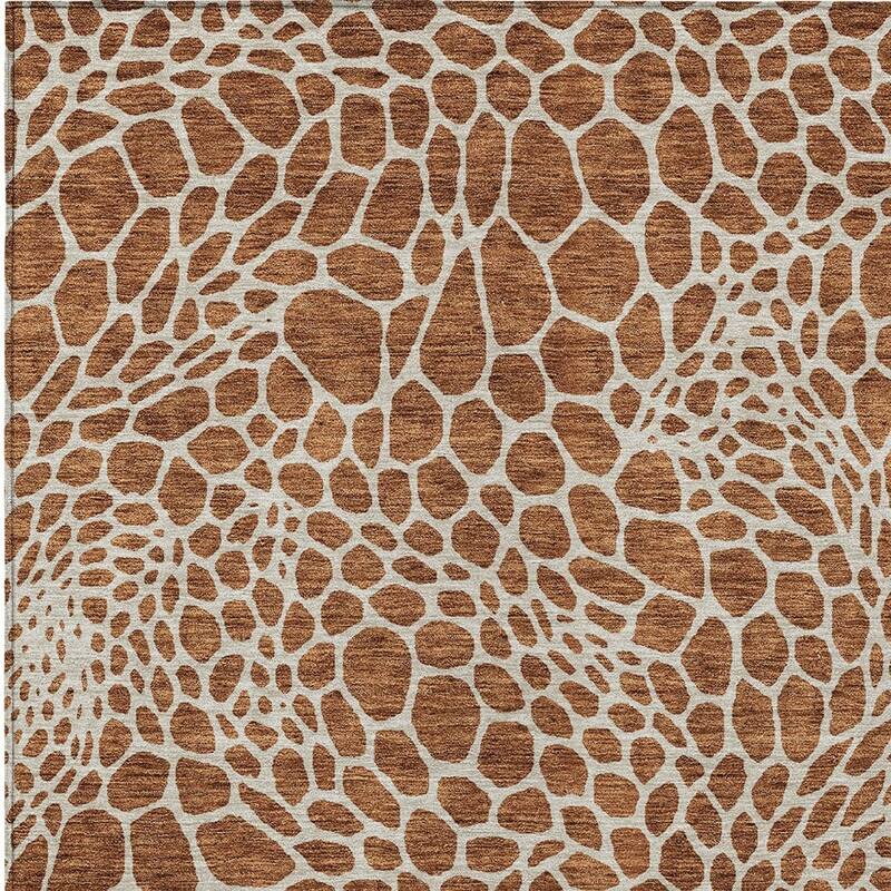 HomeRoots Geometric Transitional Rectangle Outdoor Rug