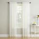 No. 918 Erica Sheer Crushed Voile Single Curtain Panel, Single Panel - 51 x 63 - Eggshell