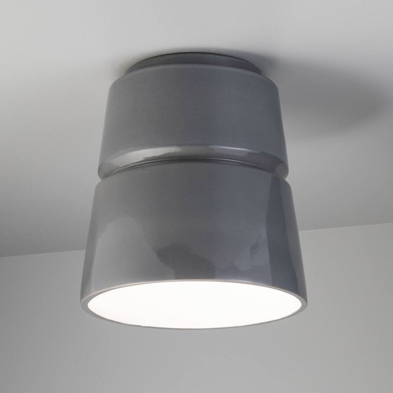 Justice Design Group Radiance Cone Ceramic Flush-Mount Lights