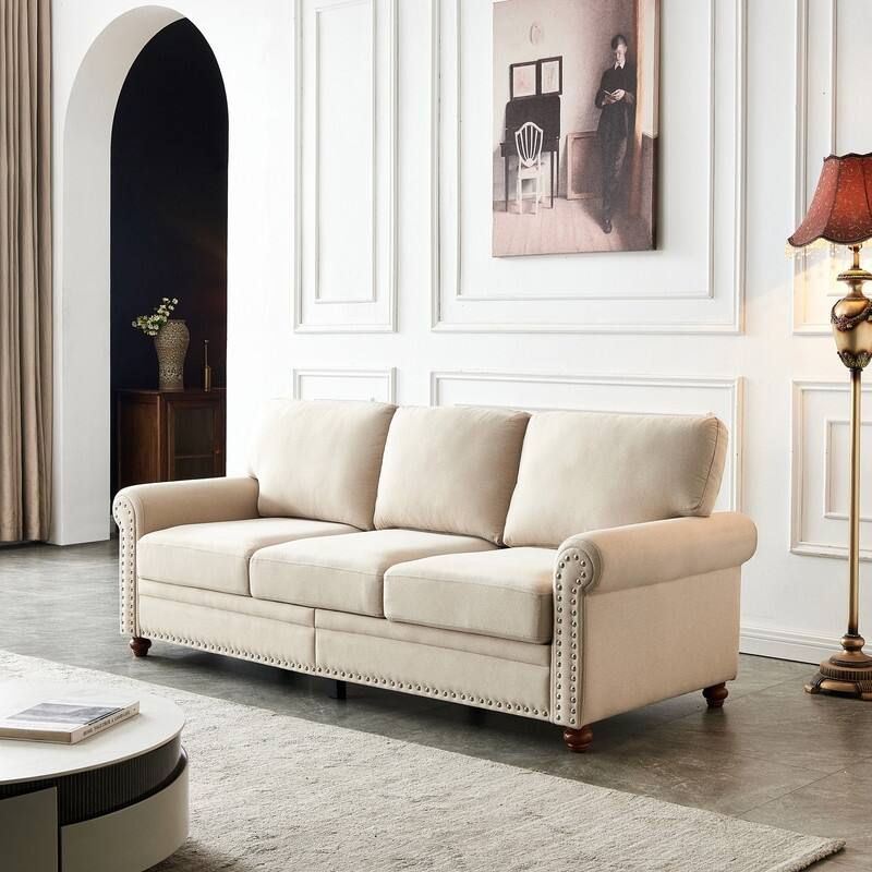Classic Nailhead Sofa Collection for Living Room