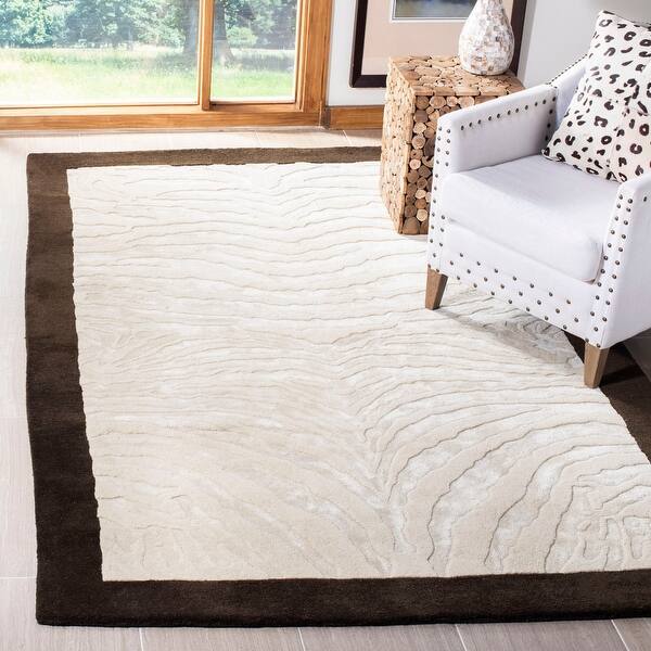 Shop Safavieh Handmade Soho Jenica Zebra N Z Wool Rug On Sale