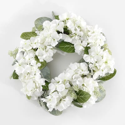 SAFAVIEH Faux 22-inch Hydrangea & Magnolia Wreath