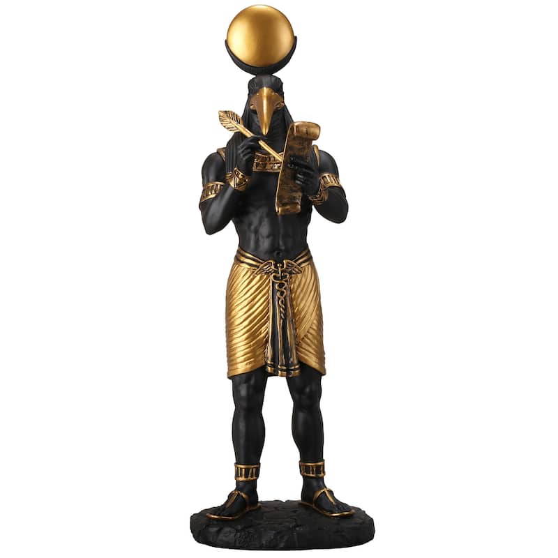 11.02" H THOTH - EGYPTIAN GOD OF KNOWLEDGE Resin - 4.13"x3.94"x11.02"