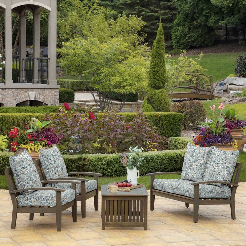 ARDEN Outdoor Foam Deep Seat Cushion Set, 22 in x 24 in