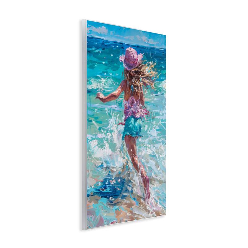 Stupell Summer Beach Fun Girl Wall Plaque Art Design By LSR Design Studio