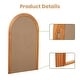 preview thumbnail 6 of 5, 43 in. W x 71 in. H Arched Solid Wood Framed Floor Mirror - 71"x43"