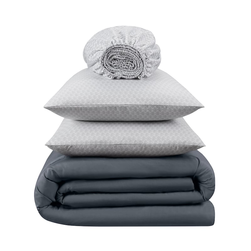 Serta Simply Clean Antimicrobial Pleated Bed in a Bag
