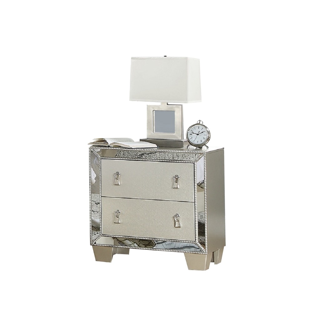 Mirrored deals bedside lockers