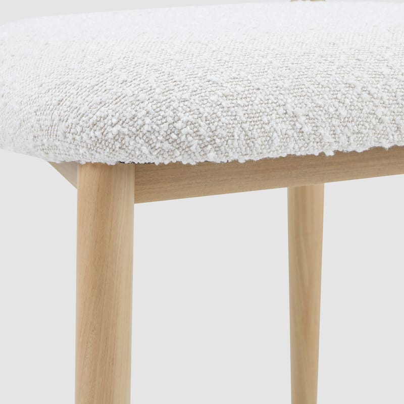 Morden Fort Modern Boucle Dining Chairs Armless Chair Set of 4