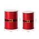 preview thumbnail 9 of 15, Glitzhome Holiday Decorative Nesting Metal Storage Accent Stool or Space Saver with Wood Lid, Set of 2