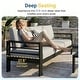 preview thumbnail 26 of 47, Royalcraft 4-Piece All-Aluminum Patio Set with 5" Cushions & 3.2" Widened Armrest, Seats 5, 250 lbs - 4-Piece Sets