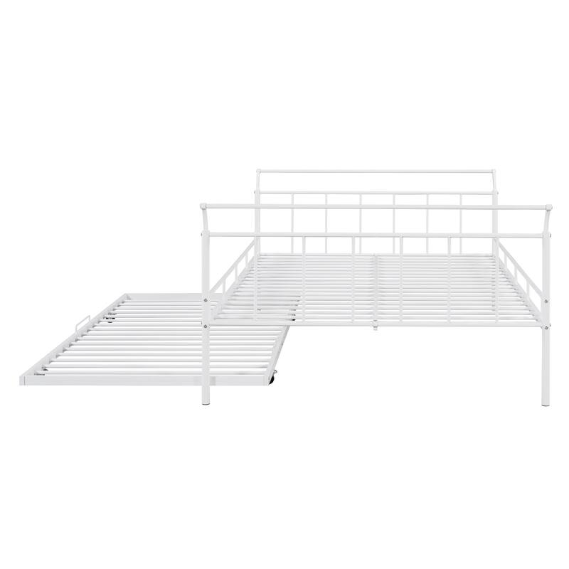 Metal Daybed with Curved Handle Design