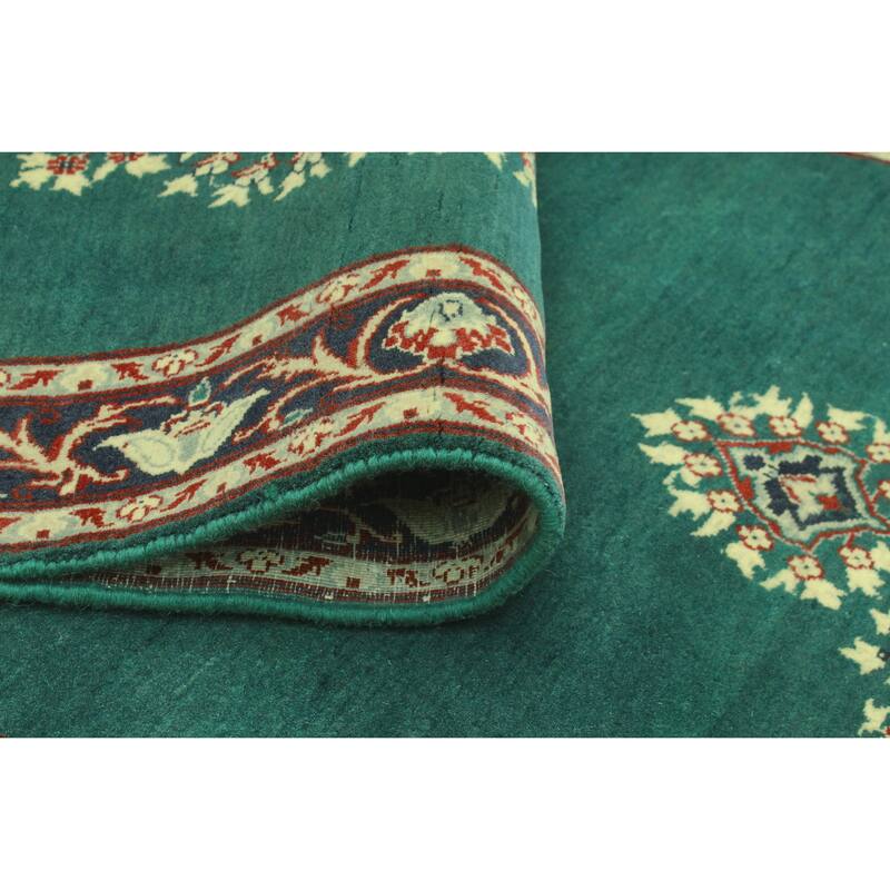 Pak-Persian Ed Green/Ivory Runner - 2'8" x 9'11"