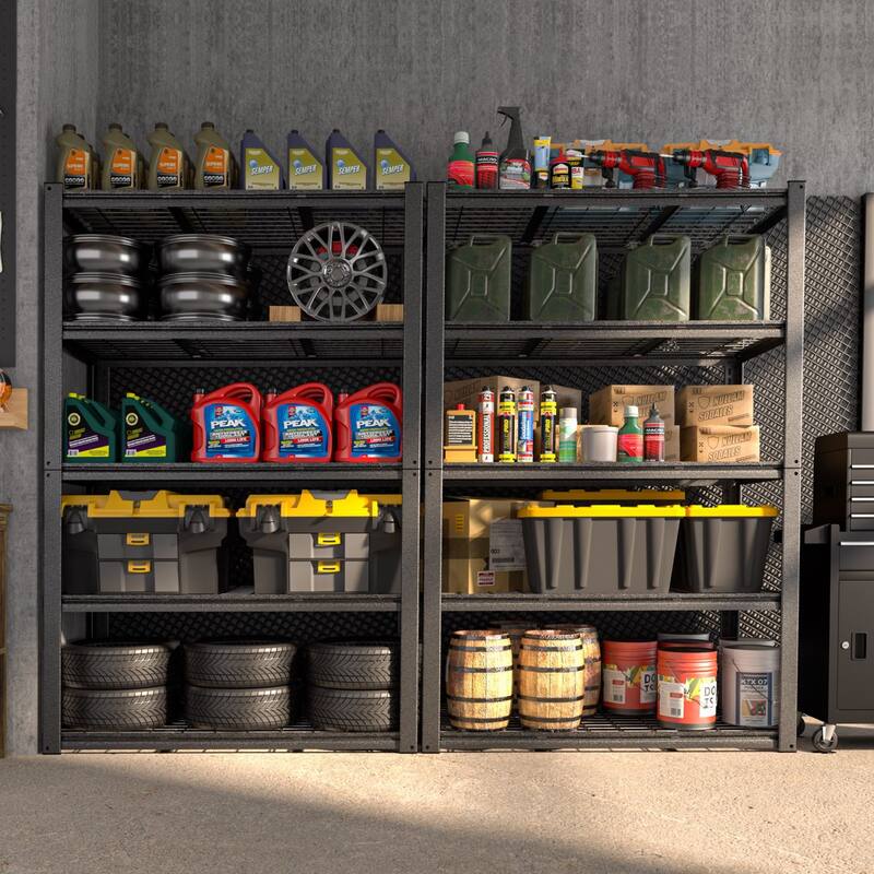 VEIKOUS 5-Tier Heavy Duty Storage Shelf Garage Shelving Unit for Workshop and Warehouse - 24''×48''×72''