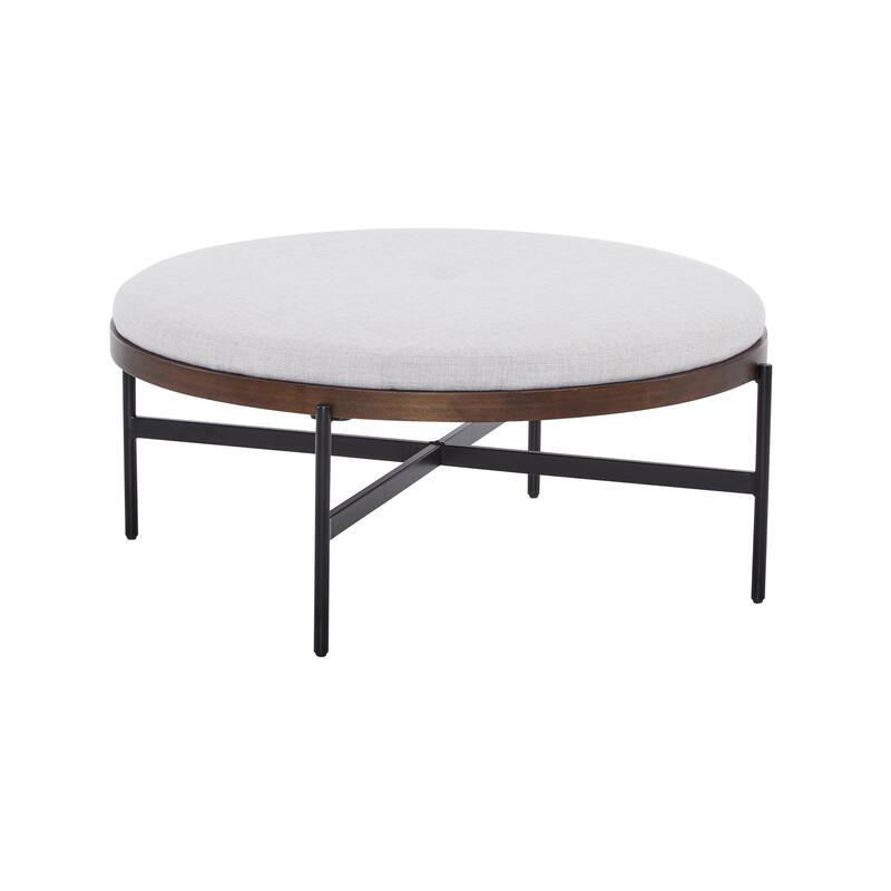 Christopher Knight Home - Sunfay Round Cocktail Ottoman for Modern Living Spaces