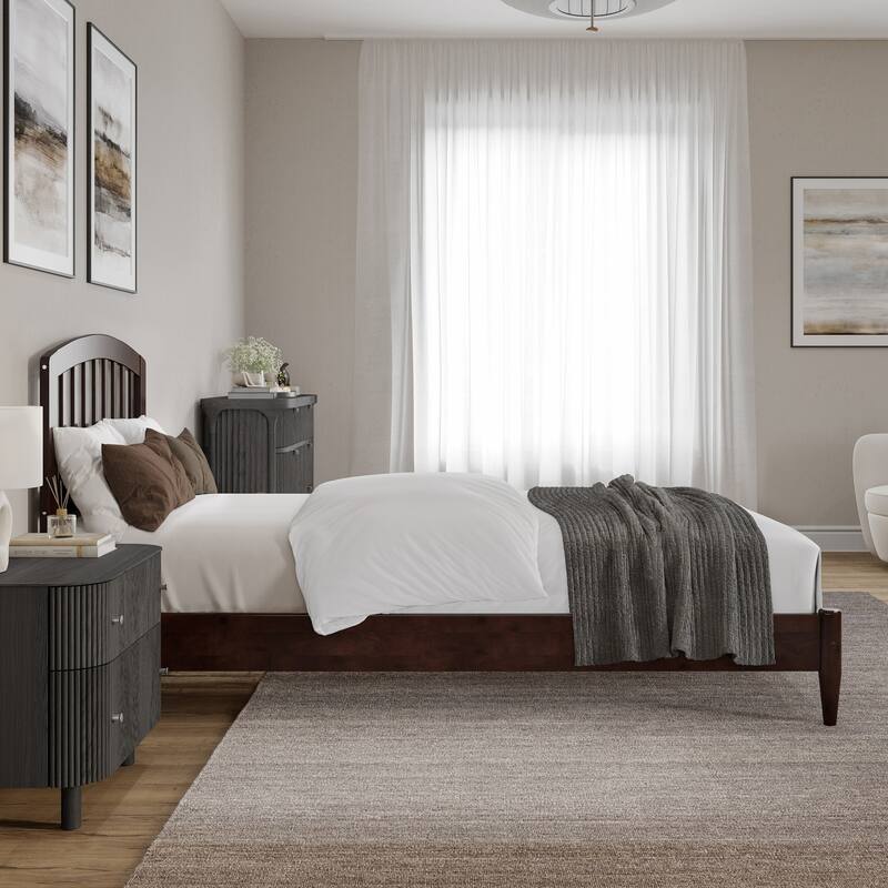 Quincy Solid Wood Low Profile Platform Bed